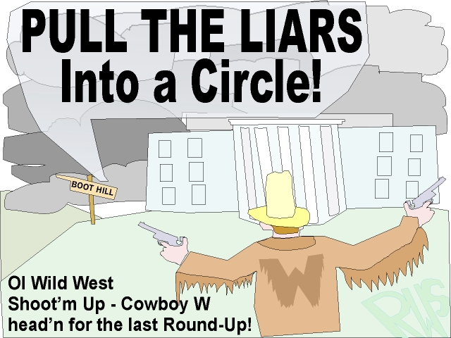 RW Spisak Cartoonist - Pull the Liars into a Circle