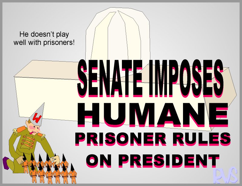 RW Spisak Cartoonist - Play nice with the Prisoners