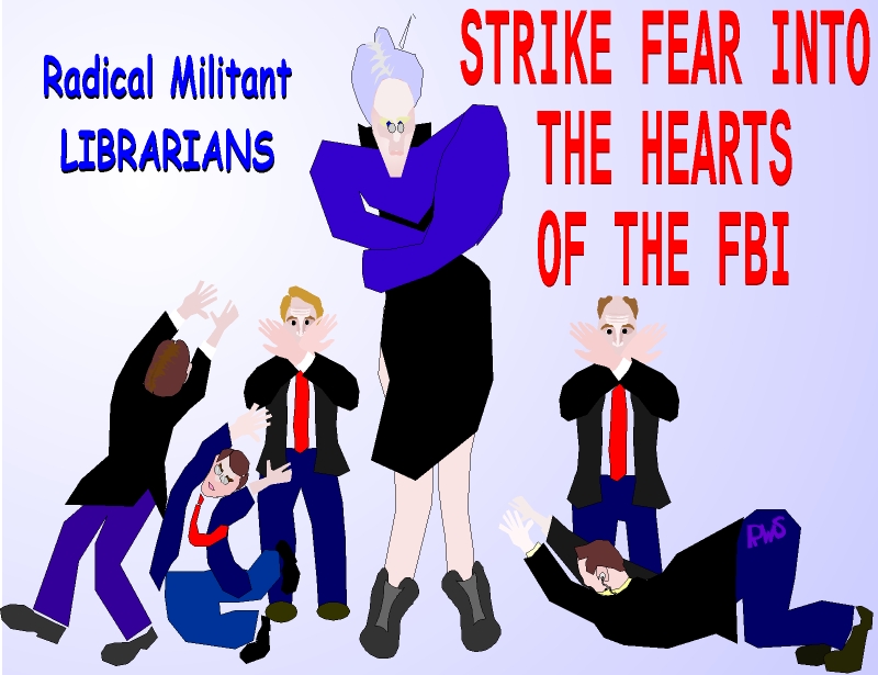 RW Spisak Cartoonist - Militant Librarians